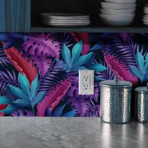 Crédence Adhésive Exotique Pourpre 100 x 40 cm