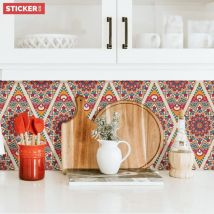 Crédence Adhésive Mandala Losange 300 x 40 cm