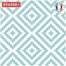 Stickerdecofr - Crédence Adhésive Scandinave 300 x 60 cm Turquoise
