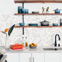 Stickerdecofr - Crédence Adhésive Terrazzo Classique 300 x 60 cm