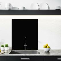 Credence cuisine aluminium noir (credalunoir).- - 90 x 70 cm