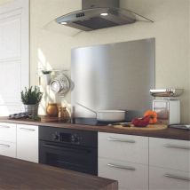 Cuisissimo - Crédence cuisine fond de hotte Inox - l 60 x h 50 cm