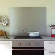 Crédence cuisine fond de hotte Inox - l 90 x h 70 cm