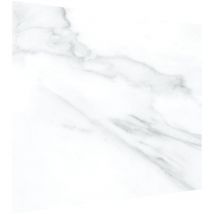 Allboards - Crédence Fond de Hotte en Verre Trempé 60x65cm avec Motif Marbre Blanc