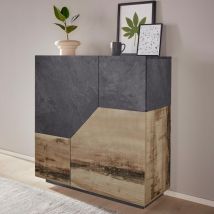 Credenza 100x43cm 2 ante cucina mobile soggiorno moderna Klain Report