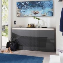 Credenza 3 ante a battente ingresso sala da pranzo 150cm Magic Lawe Ardesia