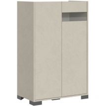 Bob Gardens - Buffet haut 2 portes 70x35x110 cm Reflex cachemire