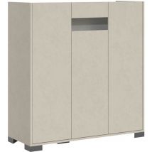 Bob Gardens - Buffet haut 3 portes 100x35x110 cm Reflex cachemire
