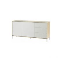 Fanmuebles - kit credenza brooklyn 2 ante + 3 cassetti canadian/b.artik