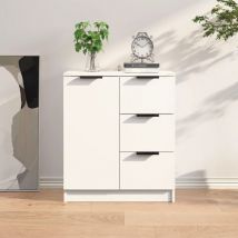 Bonnevie - Credenza Buffet - Mobile da Cucina Bianca 60x30x70 cm in Legno Multistrato BV971984