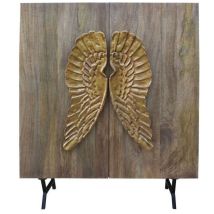 Credenza Dkd Home Decor Marrone Dorato Legno Di Mango 100 X 45 X 120 Cm 100 X 50 X 120 Cm