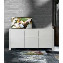 Spazio Casa - Credenza in Legno di Abete Bianco Spazzolato