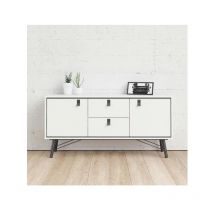 Abitare - Madia soggiorno bianco opaco con due ante e due cassetti 150 x 40 cm - Longarone