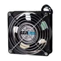 Ymyny - Crediri Axialventilator für Kaminkanal, einsteckbare Hochtemperatur-Metallflügel, Universalschalldämpfer, 120 x 120 x 38 mm