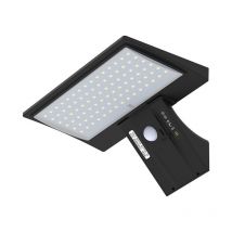 Crediri Whale Tail Solar-Wandleuchte (warmes Licht), 90 LED-Solar-Sicherheitsleuchte mit Bewegungsmelder, 2600 mAh wasserdichtes Solarlicht,