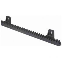 Cremagliera in poliammide/acciaio con 6 asole sopra (30mmx20mmx1m) Cardin creny