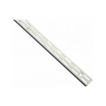 Cremaillere 3201 double perforation hauteur 95cm epoxy blanc