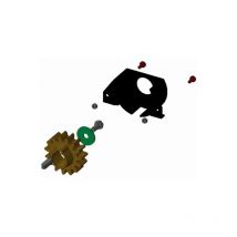 Crémaillère 6ION6P + couvercle de pignon pour Ion6 Ditec 6ion6p Entrematic Pièce de rechange