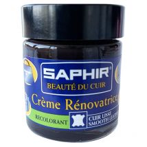 Crème rénovatrice pot marron foncé 25ml Saphir