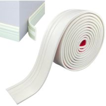 Cremeweiße Selbstklebende Sockelleiste 10 Cm × 2 M, Wasserfeste Und Abriebfeste Pvc-fußleiste Für Wohn- Und Schlafzimmer