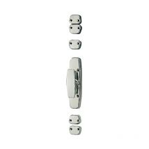 Map Industries - Crémone acier en applique pour menuiserie bois en applique chrome N°1 - chromé - bouton