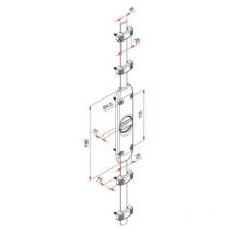 Tirard - Crémone en applique à bouton extra plate type sx blanc 9010 satiné
