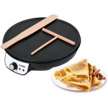 Crepe Maker Pfanne Anti-Haft Platte Pfannkuchen 30cm 1000 W