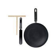Lily Cook - Coffret Crepiere Noire Induction 28cm Ustensil M12