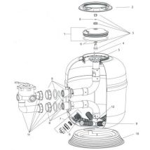 9 - Crépine Pour Filtre Rtm Cs Et Top - Dimensions: Crépines 275 Mm