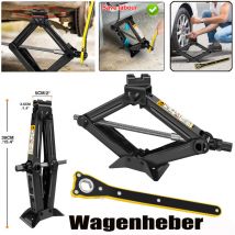 Dayplus - Cric à ciseaux Heyner UltraLift Premium Cric 2000kg Clé à molette