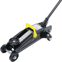 Bgs Technic - Cric rouleur hydraulique 1 tonne, 2 roulettes fixes et 2 orientables