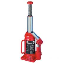 Euro Vanadium - Cric hydraulique bouteille 2 tonnes Rouge