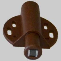 Cricchetto magnetico tondo mm 40x42 - Marrone. Prezzo per Pezzo.