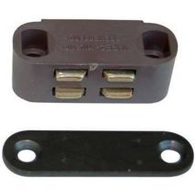 Cricchetto magnetico sportelli UC9 Varec mm 35 h.mm 12 kg 3 + incontro marrone