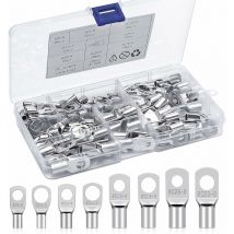 Ayyqh - shining house Crimp Terminal Kits Electrical Terminals 6mm² 10mm² 16mm² 25mm² Ring Cable Lugs Tinned Copper Terminals sc Connectors for Car,