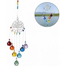 Cristal coloré Attrape-soleil Suspendu Attrape-soleil Lustre Lustre Prisme Suspendu Décoration Décor À La Maison, Ensoleillé