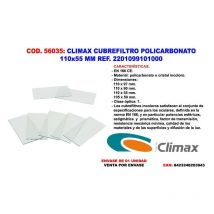 Cristal policarb incoloro 110x55 careta -pantalla soldar - Climax