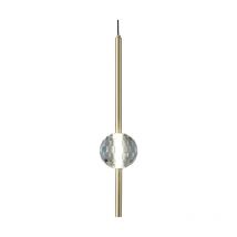 Cristalita - suspension LED dorée - verre cristal