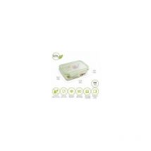 Contenitore Ermetico Rettangolare in Vetro 330 ml. 13,9 x 10,5 x 5,6 (altezza) cm.