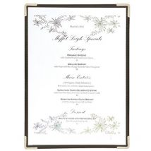 Set da 3 Porta Menu Linea Crystal - Per Caffè, Ristoranti, Bar - Formato A4 - Presenta 2 Pagine Fronte-Retro - Trasparente - Securit