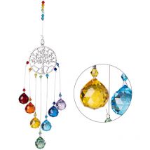 Yzmrbdqc - Cristaux colorés attrape-soleil suspendus attrape-soleil lustre lampes lumière pendentif prismes suspendus ornement pour la décoration de