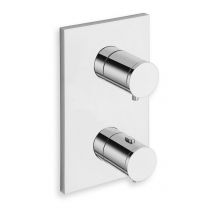 Cristina Ondyna - Facade thermostatique douche encastré triverde Chromé (2 sorties) XT85251