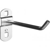 Wolpart - Crochet à 45° long pour panneau perforé - 100 mm