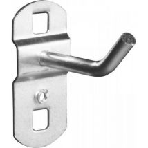 Crochet à 45° pour panneau perforé - 50 mm