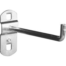 Crochet à 90° long pour panneau perforé - 90 mm