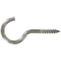 Gancio a vite in acciaio inox A2, 5x40 mm, 2 pz.