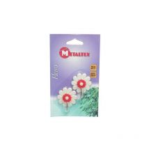 Crochet adh.fleurs X2 blister 292001 Metaltex 315292001