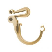 Crochet bandeau orientable étrier pour gouttière 16 sable