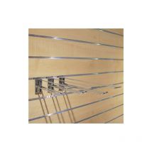 Crochet blister double avec bras porte-prix - Longueur : 250/300 mm Bohnacker