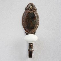 Patère camée fonte 14x5cm